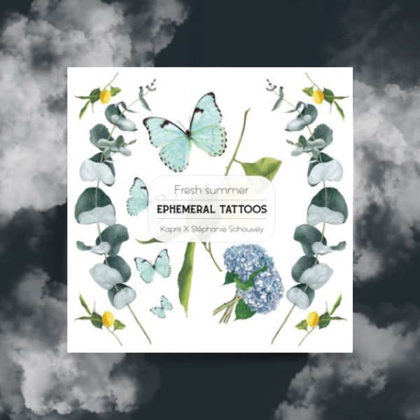 PLANCHE TATTOO ÉPHÉMÈRE KAPRIS FRESH SUMMER