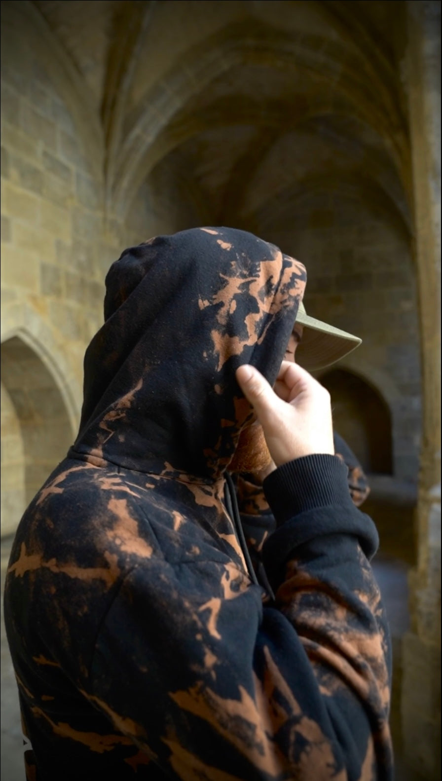 HOODIES NUMÉROTÉS CATHÉDRALE NOIR & ROUILLE